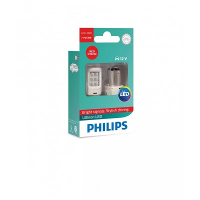 Комплект светодиодных ламп Philips 11499ULRX2 P21/5W LED 12V X2 RED