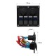 Блок переключателей HeadLight 4+2 синяя подсветка
