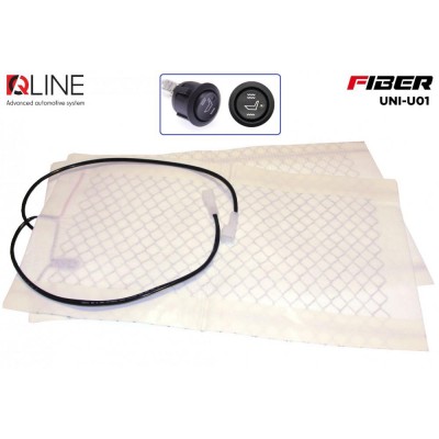 Подогрев сидений QLine Fiber UNI-U01 (1 сидение) Подогрев сидений QLine Fiber UNI-U01 (1 сидение)