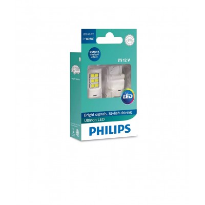 Комплект светодиодных ламп Philips 11065ULWX2 W21W LED white 12V