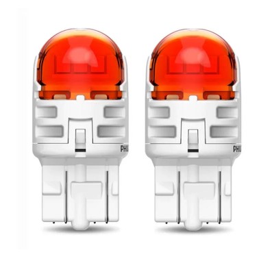 Комплект светодиодных ламп Philips 11066AU60X2 WY21/5W LED Ultinon Pro6000 SI 12V 2.5/0.5 W3x16q AMBER