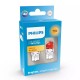 Комплект светодиодных ламп Philips 11066AU60X2 WY21/5W LED Ultinon Pro6000 SI 12V 2.5/0.5 W3x16q AMBER
