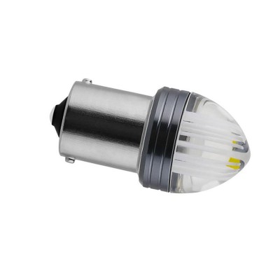 Светодиодная лампа StarLight T25  9 диодов 2835SMD BA15S 12V White прозрачная линза