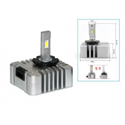 Комплект світлодіодних ламп Qline Ultra D5S 65W 6000K (2шт)
