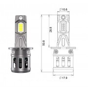 Комплект світлодіодних ламп Qline SA H3 52W 6000K Qline (Small Active) 12V