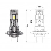 Комплект світлодіодних ламп Qline SA H7 52W 6000K Qline (Small Active) 12V