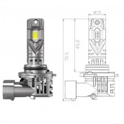 Комплект світлодіодних ламп Qline SA HB4 (9006) 52W 6000K  Qline (Small Active) 12V