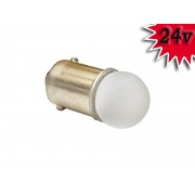Светодиодная лампа AllLight T 8,5 2SMD 2835 BA9S 24V, КРУГЛАЯ МАТОВАЯ ЛИНЗА, WHITE
