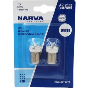 Комплект світлодіодних ламп NARVA 18165B2 R5W/R10W LED Range Performance 12V BA15s WHITE 6000K (2 шт)