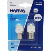 Комплект світлодіодних ламп NARVA 18148B2 P21W LED Range Performance 12V BA15s WHITE 6000K (2 шт)