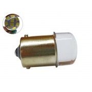 Світлодіодна лампа AllLight T25 9 діодів 2835SMD BA15S 24V WHITE прозора лінза