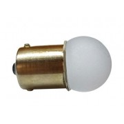 Світлодіодна лампа AllLight T25 9 діодів 2835SMD BA15S 24V WHITE матова лінза, кераміка