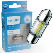 Світлодіодна лампа PHILIPS 11860WU70X1 C5W/C10W LED Ultinon Pro7000 Festoon SV8.5 WHITE 4000K 30mm 12V (1 шт)