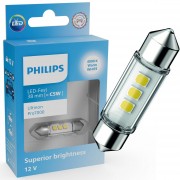 Світлодіодна лампа PHILIPS 11854WU70X1 C5W/C10W LED Ultinon Pro7000 Festoon SV8.5 WHITE 4000K 38mm 12V (1 шт)