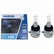 Комплект світлодіодних ламп NARVA H9/H11 Range Power Advanced +100% 6000K 12/24V (181848100)